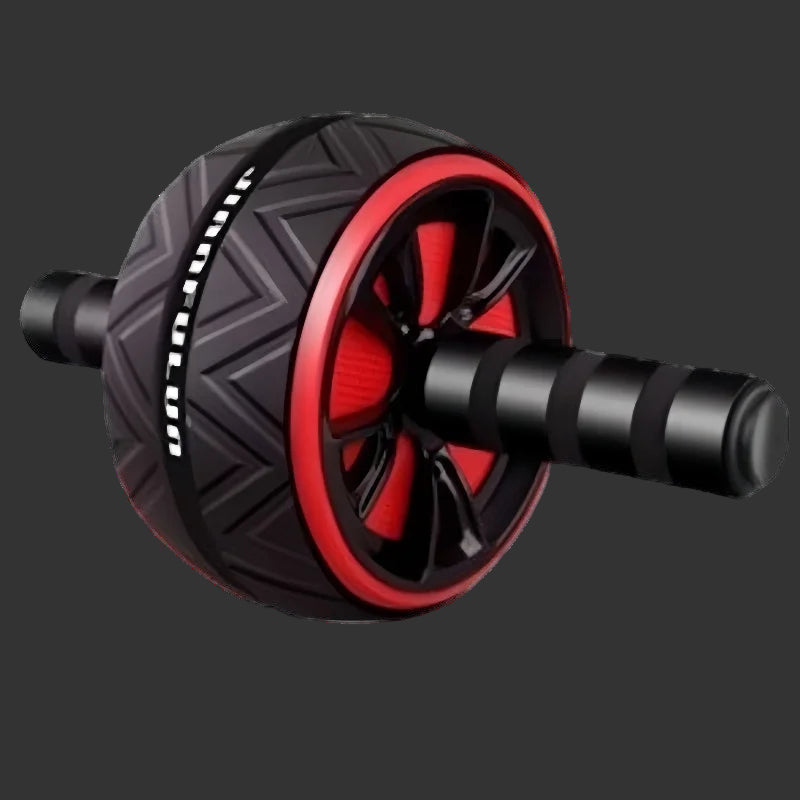 Black and red ab roller on a white background